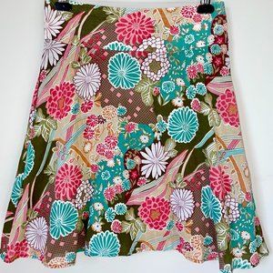 Spring/Summer Floral Print Skirt - Small